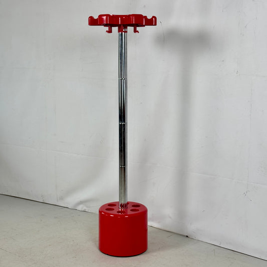 Red Coat Hanger by Roberto Lucchi & Paolo Orlandini for Velca Legnano Milano, 1970s
