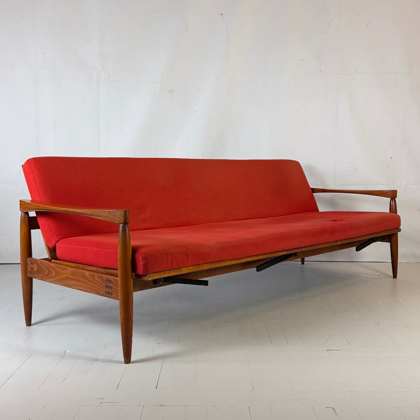 Up Zawody chair, Miroslav Navrátil sofa, dining table, and coffee table, 3x P.E. Jørgensen chair