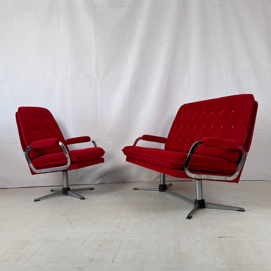 Retro Hungarian “Koral” Sofa Set for Domus, 1970s