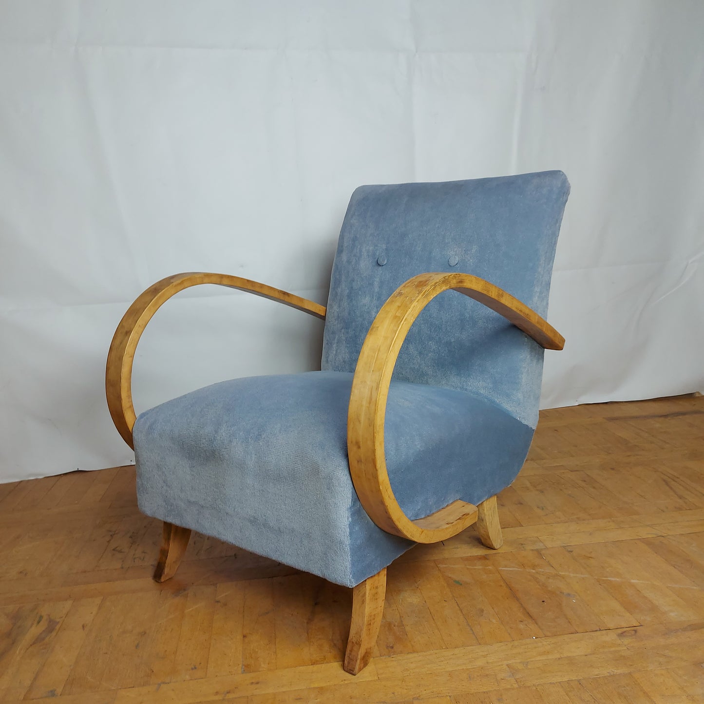 Pair of Jindřich Halabala armchairs for UP Zavody 1930s