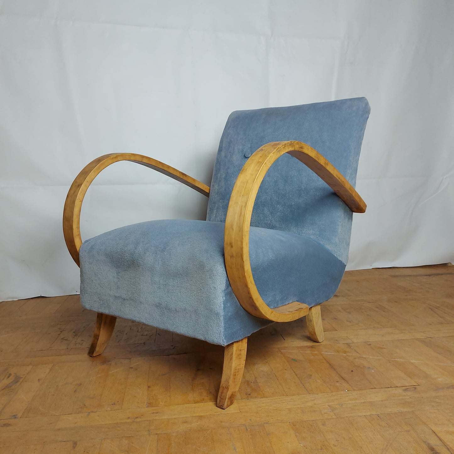 Pair of Jindřich Halabala armchairs for UP Zavody 1930s