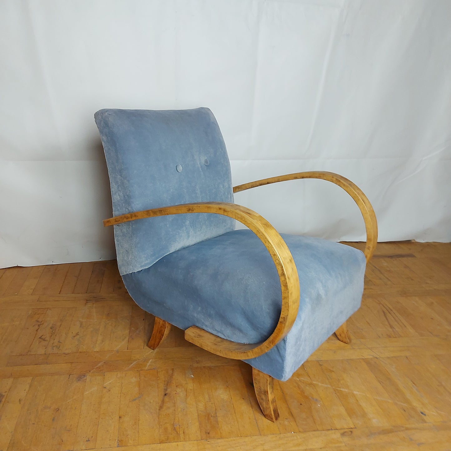 Pair of Jindřich Halabala armchairs for UP Zavody 1930s