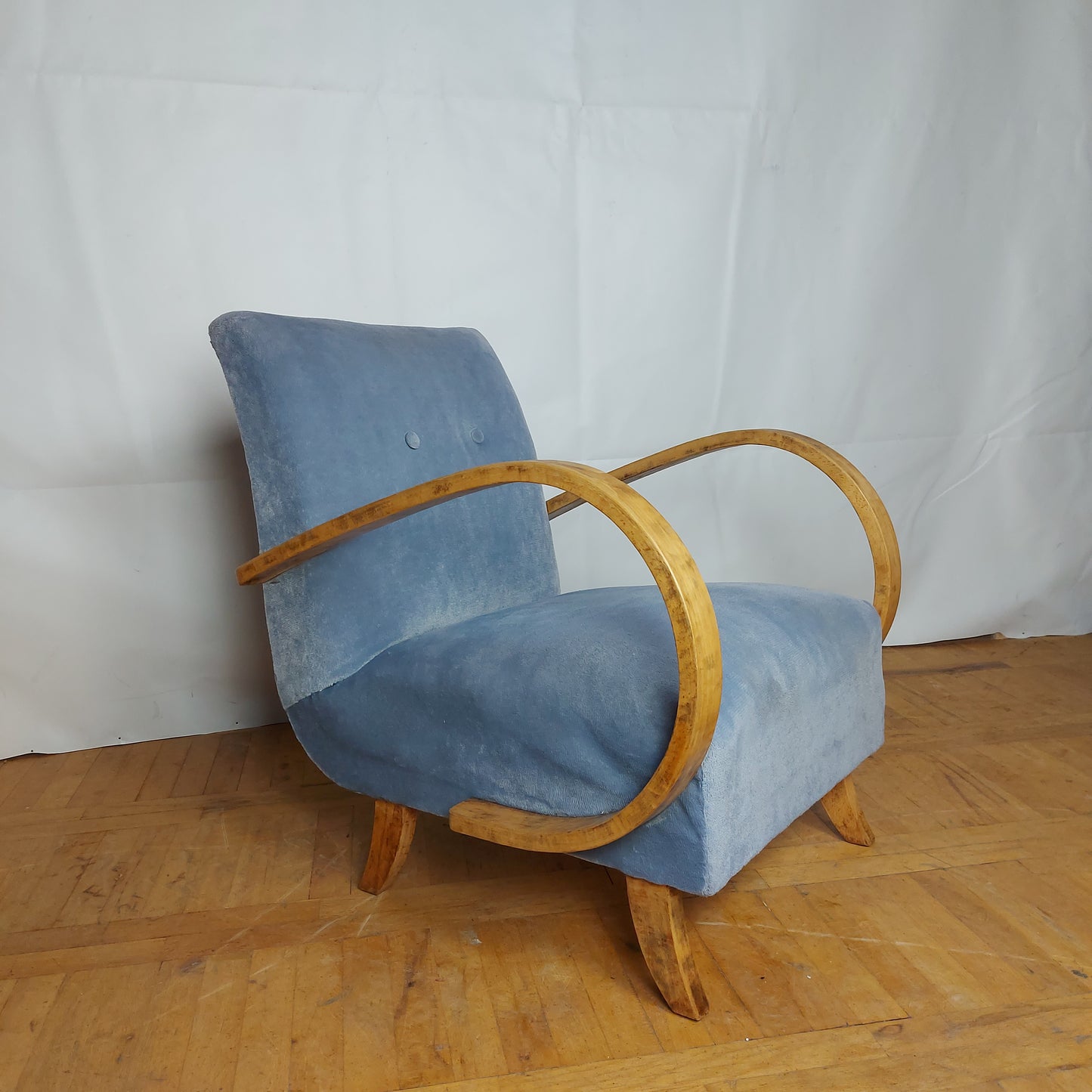 Pair of Jindřich Halabala armchairs for UP Zavody 1930s