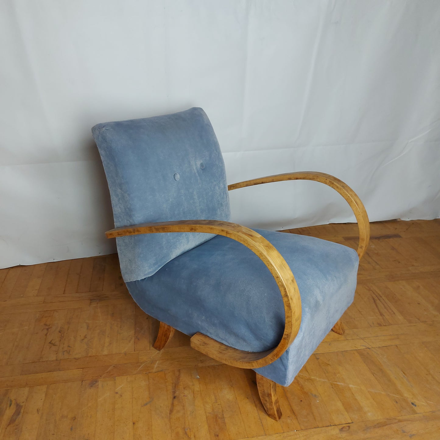 Pair of Jindřich Halabala armchairs for UP Zavody 1930s