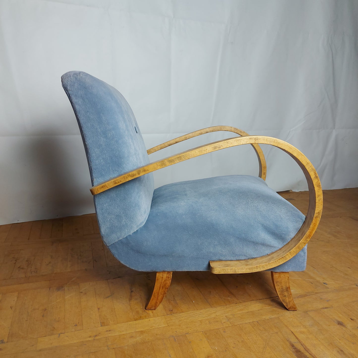 Pair of Jindřich Halabala armchairs for UP Zavody 1930s
