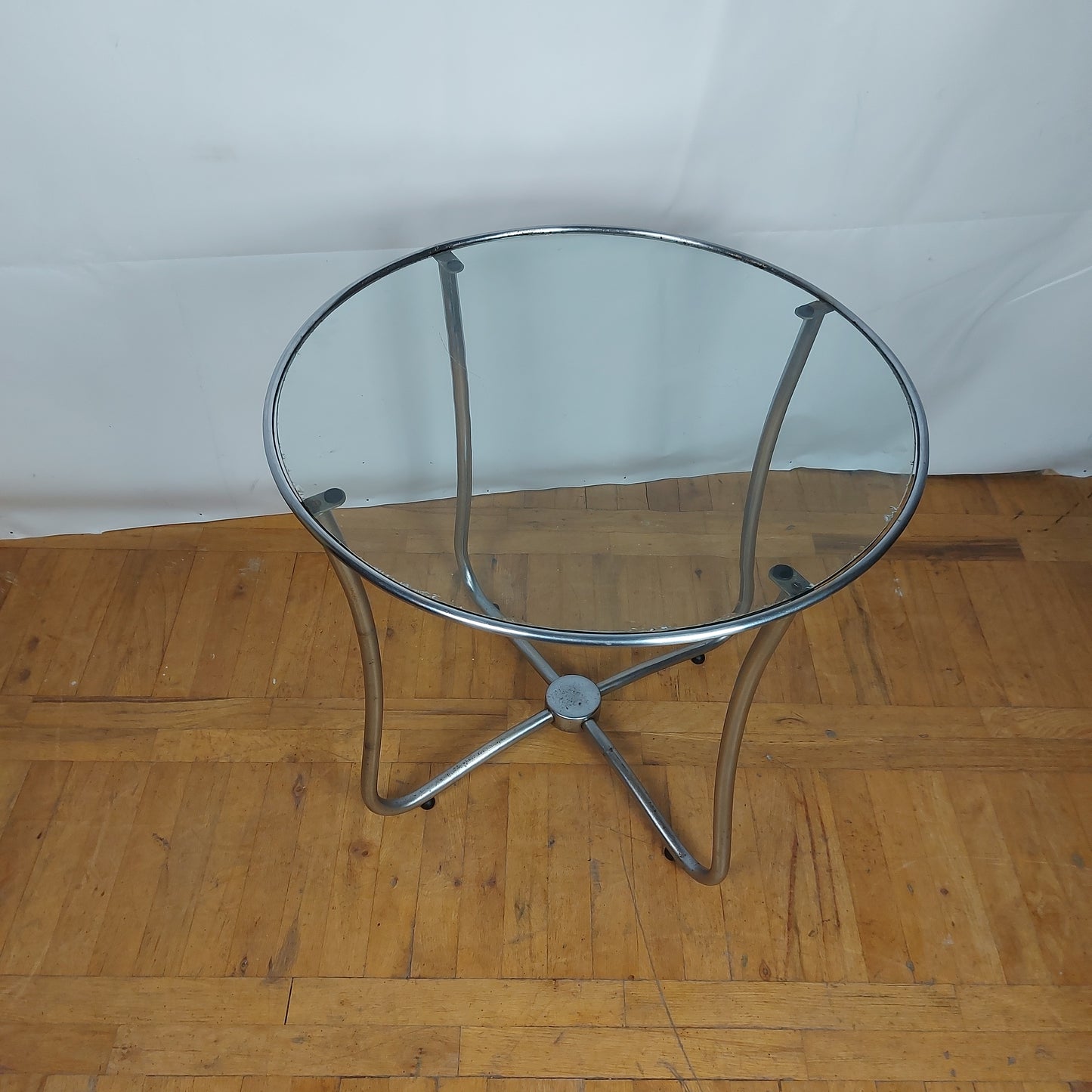 Bauhaus tubular steel table by József Peresztegi 1960s