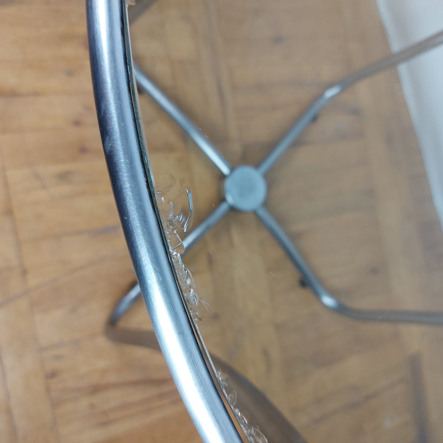 Bauhaus tubular steel table by József Peresztegi 1960s