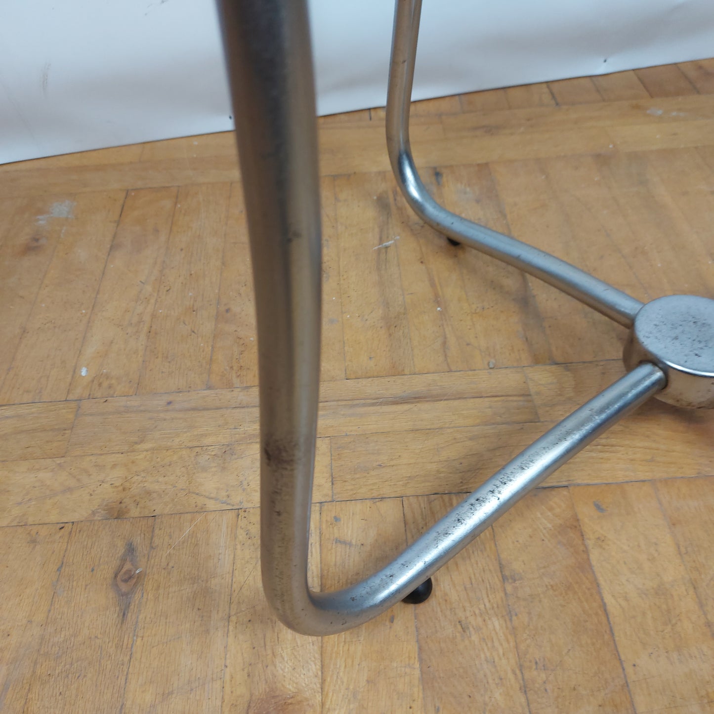 Bauhaus tubular steel table by József Peresztegi 1960s