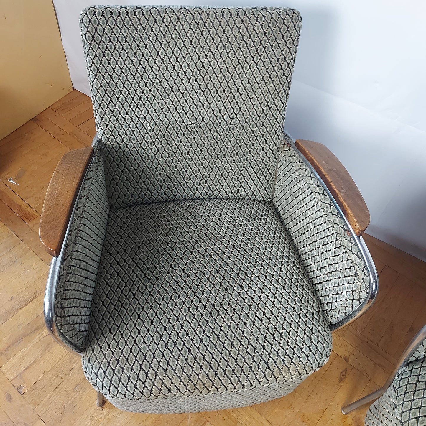 Pair of Bauhaus tubular armchair by József Peresztegi 1960s