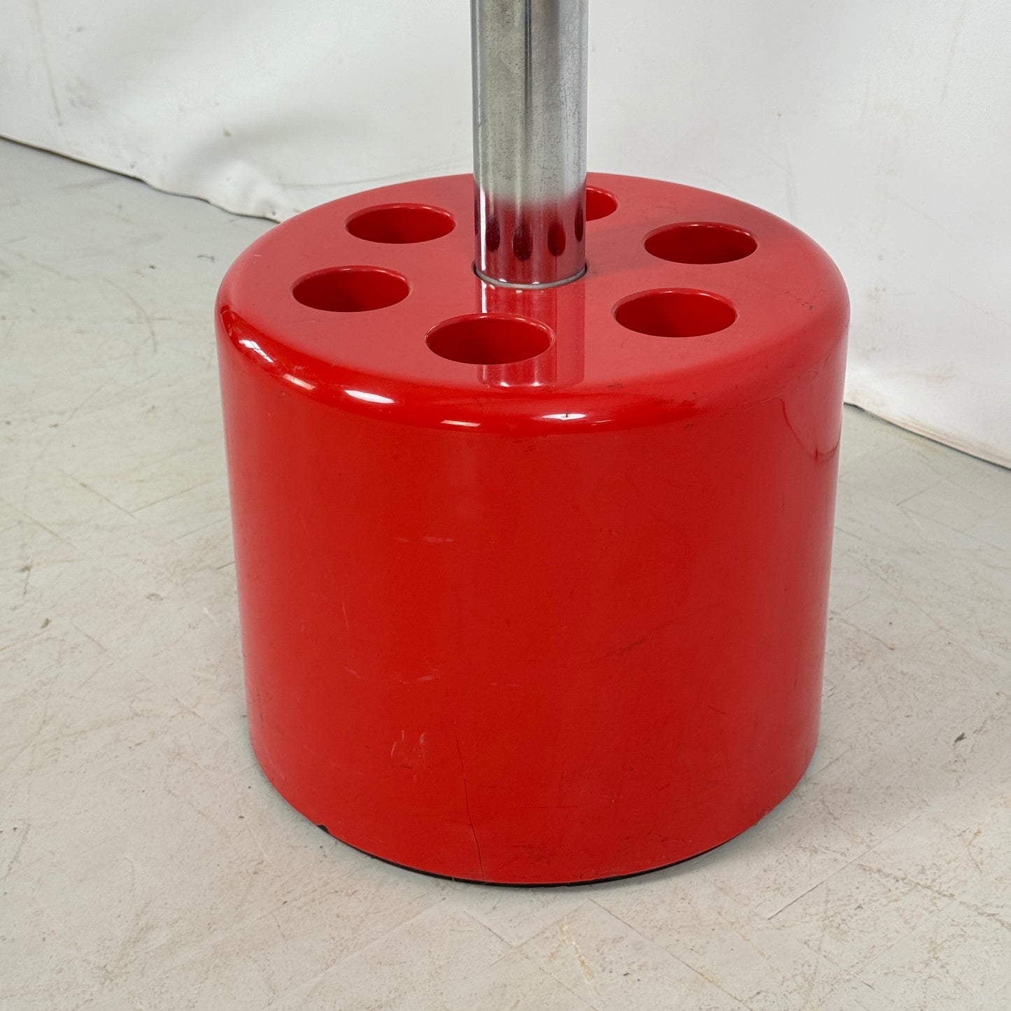 Red Coat Hanger by Roberto Lucchi & Paolo Orlandini for Velca Legnano Milano, 1970s