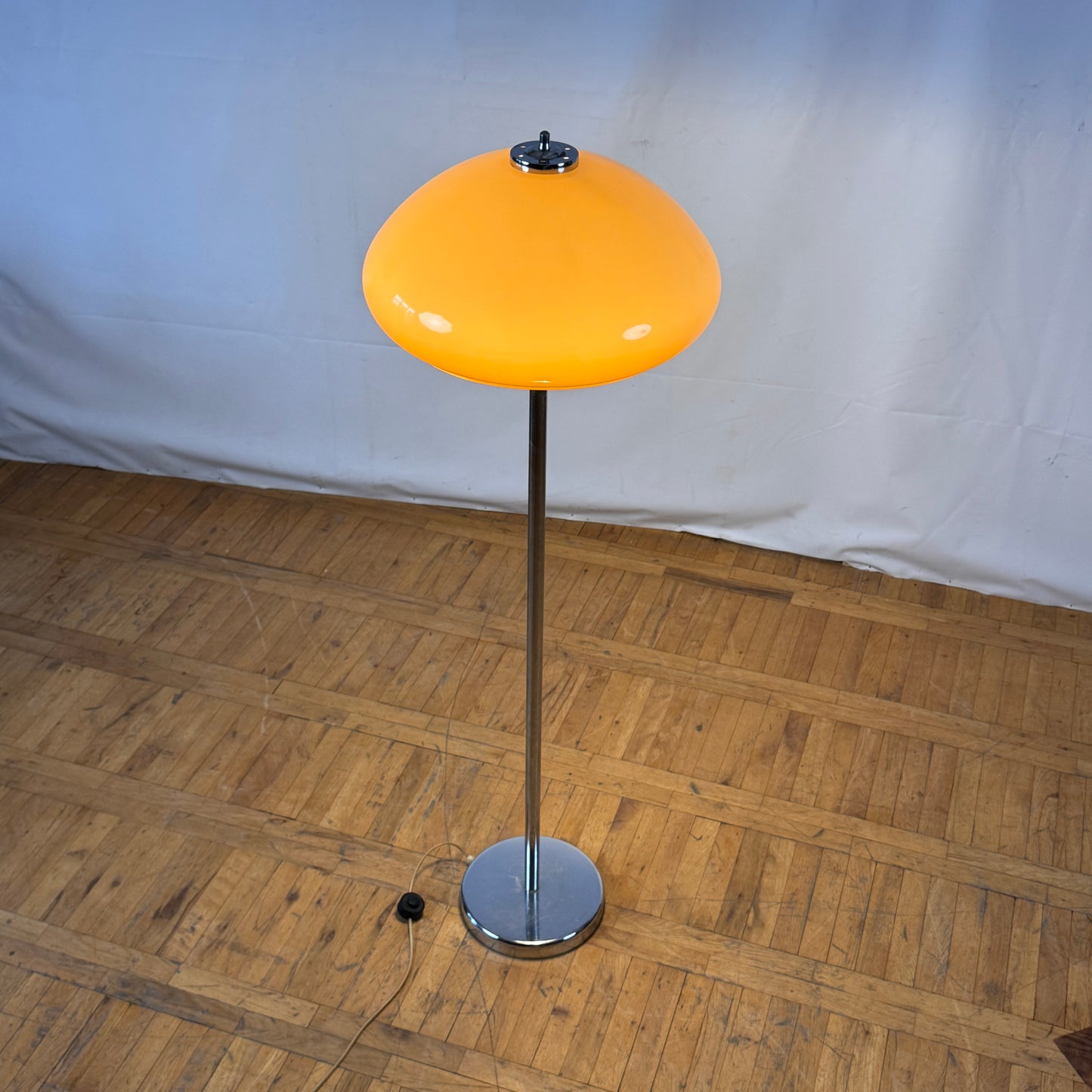 Vintage Hungarian “Szarvasi” Standing Lamp, 1970s — Retro Mid-Century Lighting