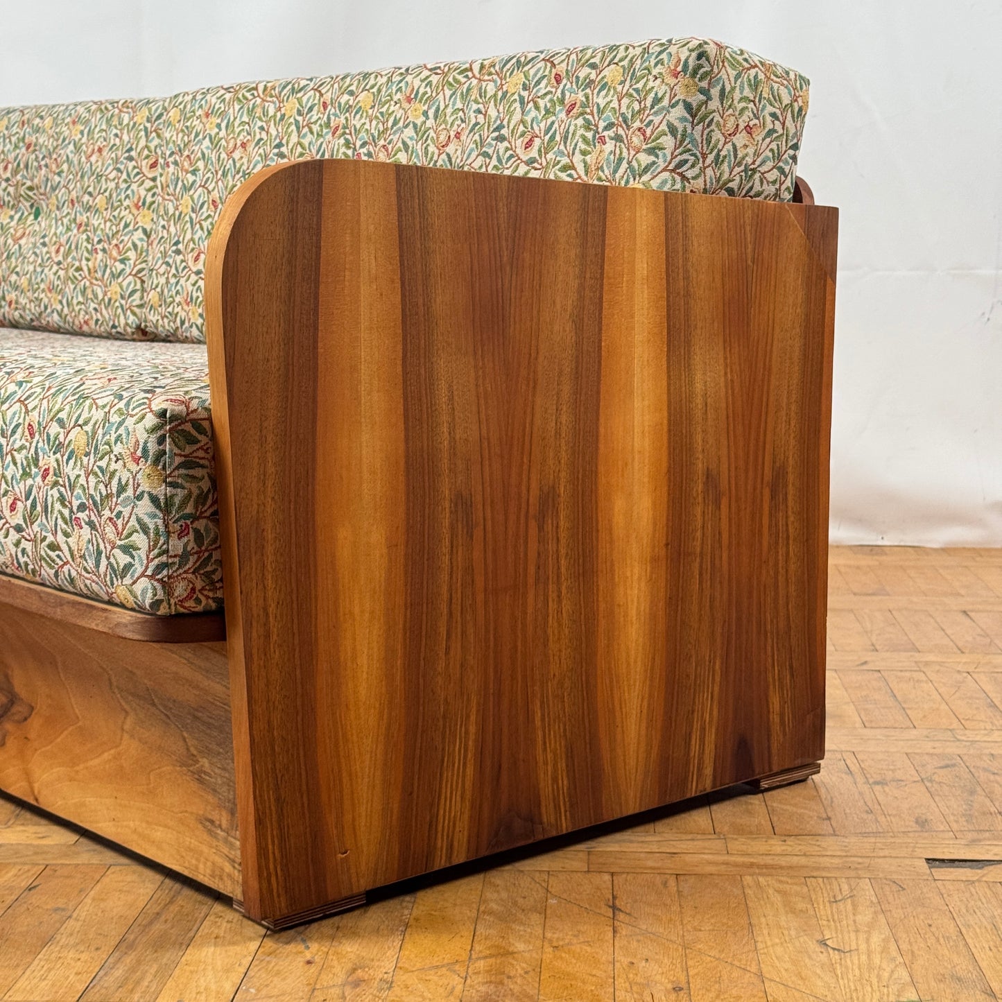 Art Deco Sofa by Jindřich Halabala for UP Závody Fully Refurbished, 1950s — Vintage Czech Design