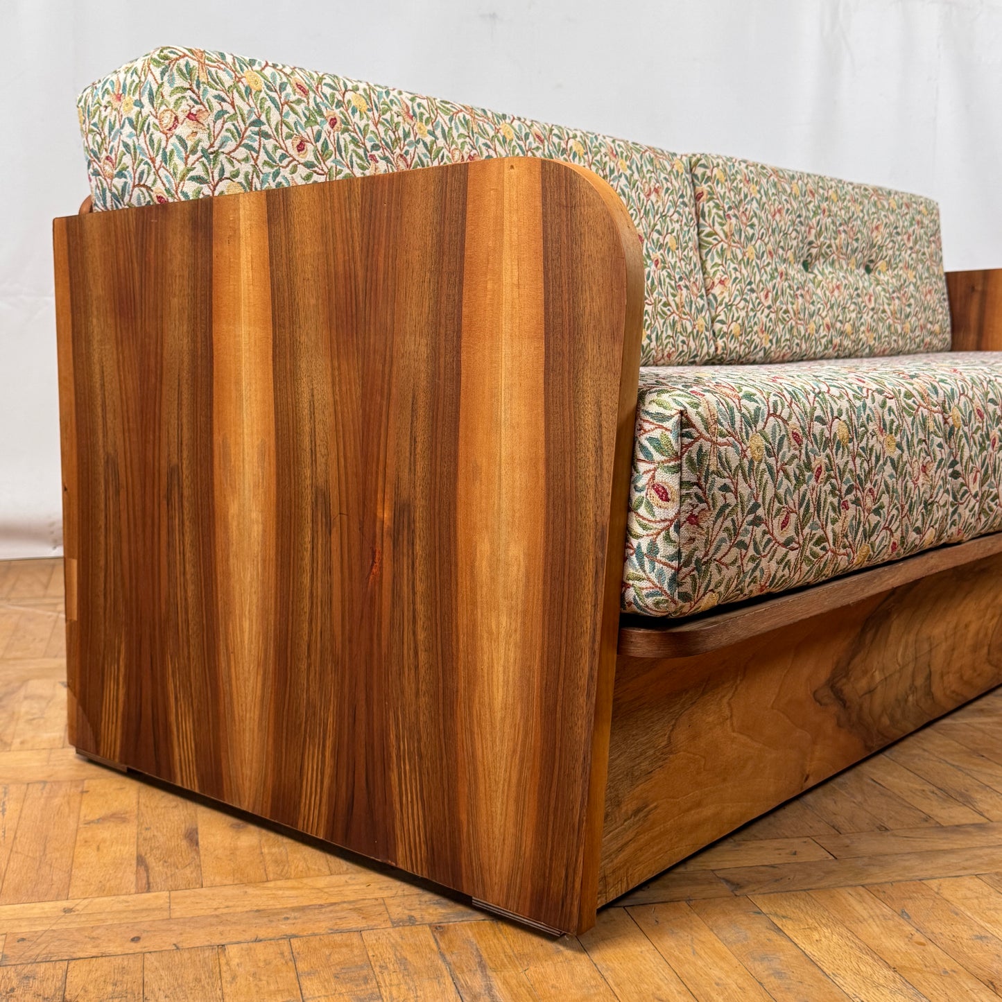 Art Deco Sofa by Jindřich Halabala for UP Závody Fully Refurbished, 1950s — Vintage Czech Design