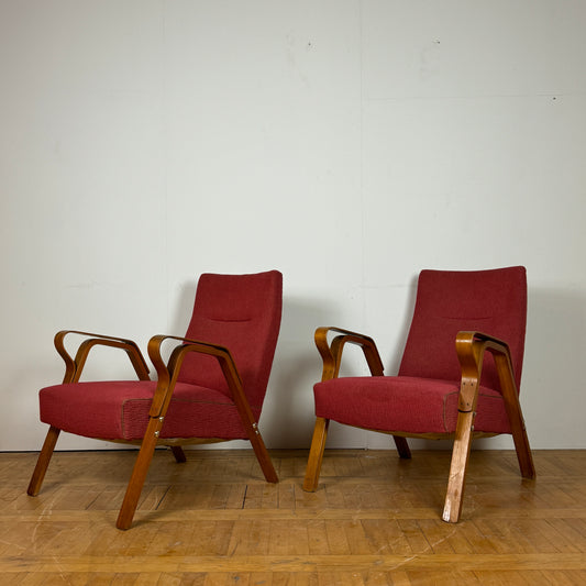 Pair of Frantisek Jirak armchairs for Tatra Nabytok 1960s