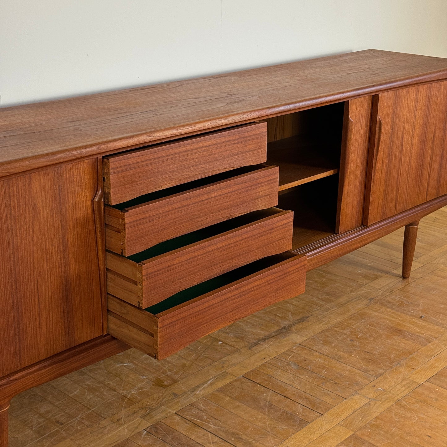 Axel Christensen teak sideboard for ACO Mobler 1960s