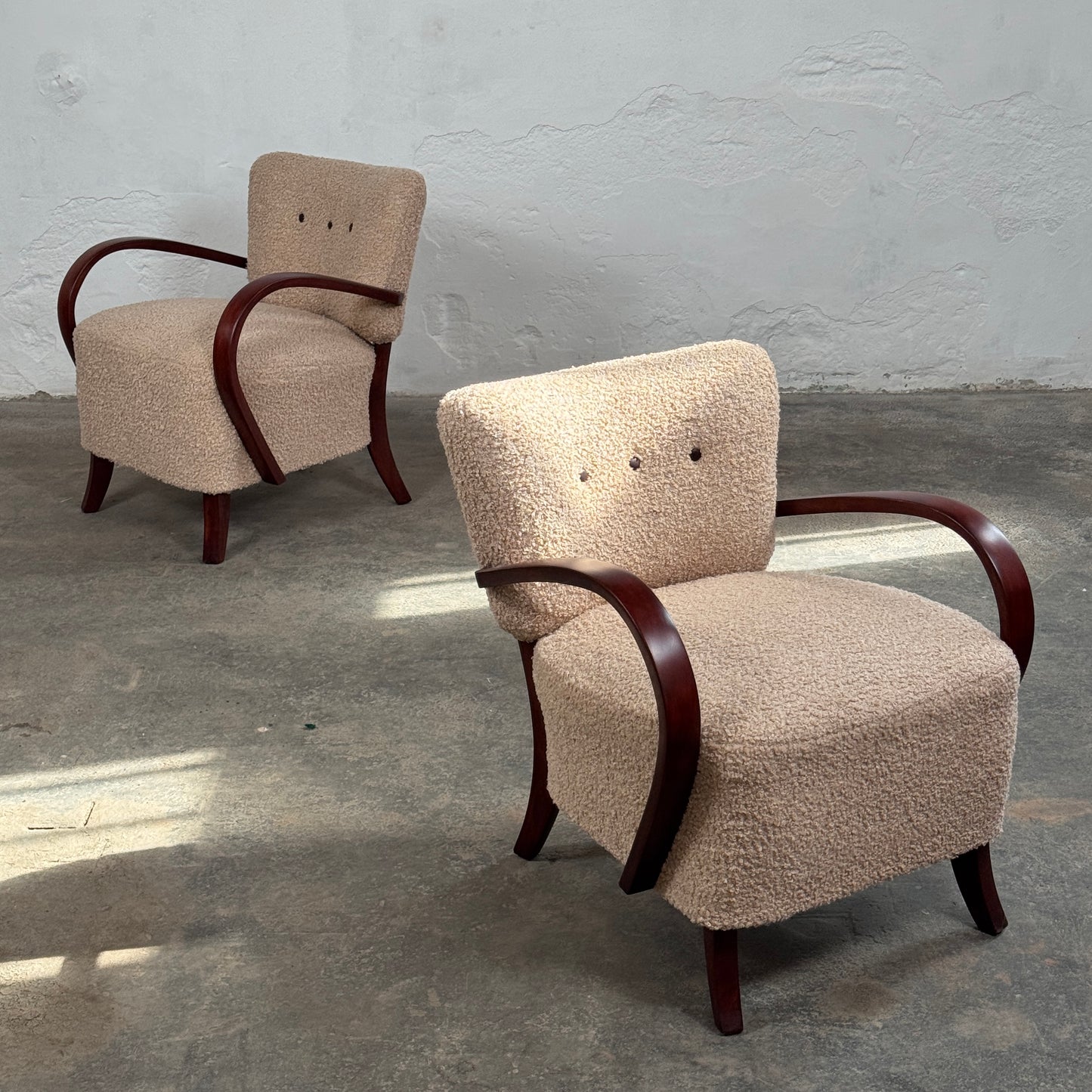 Art Deco Armchairs H-237 by Jindřich Halabala for UP Závody, 1930s
