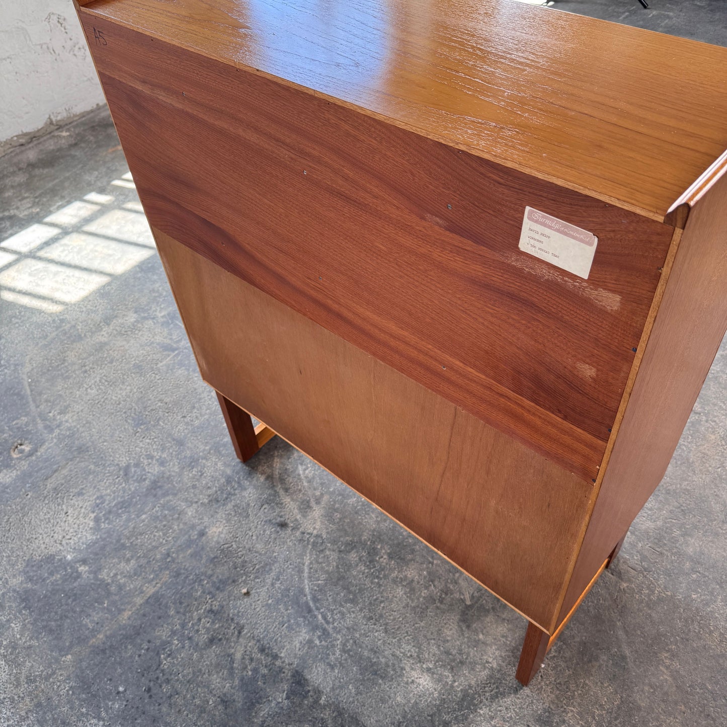 Turnidge of London Teak Secretary, 1960