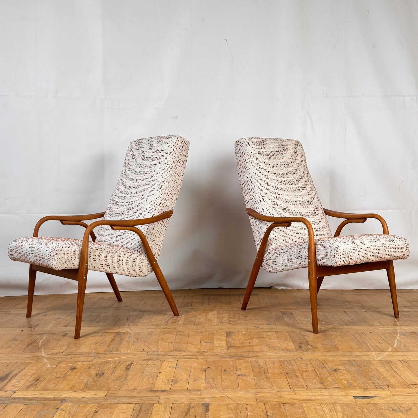 Pair of Antonin Suman armchairs for TON 1960s