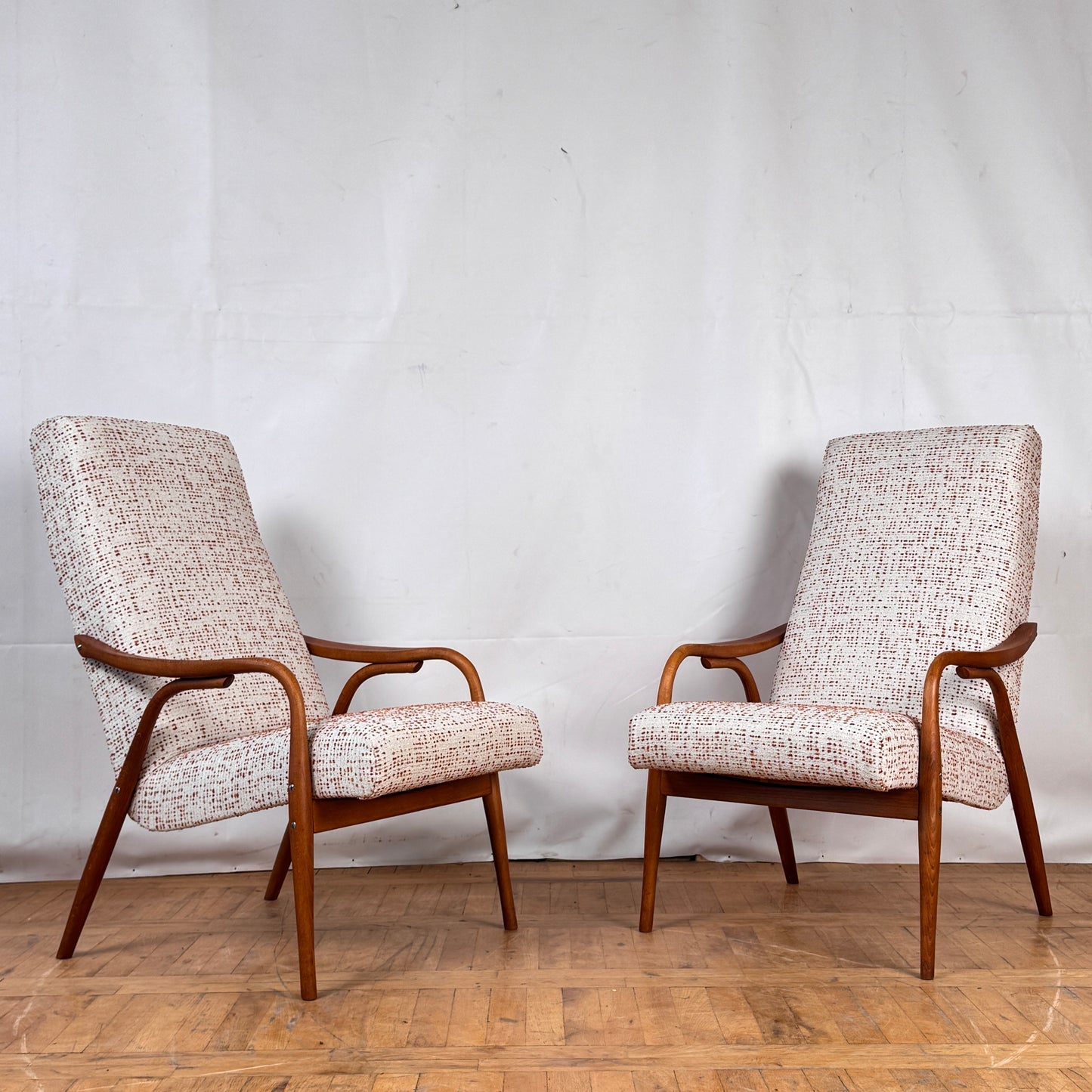 Pair of Antonin Suman armchairs for TON 1960s