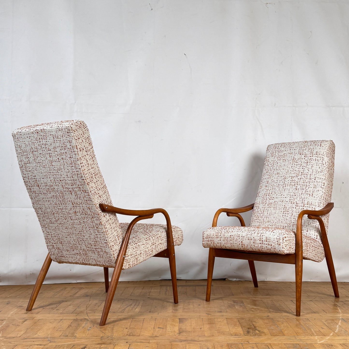 Pair of Antonin Suman armchairs for TON 1960s