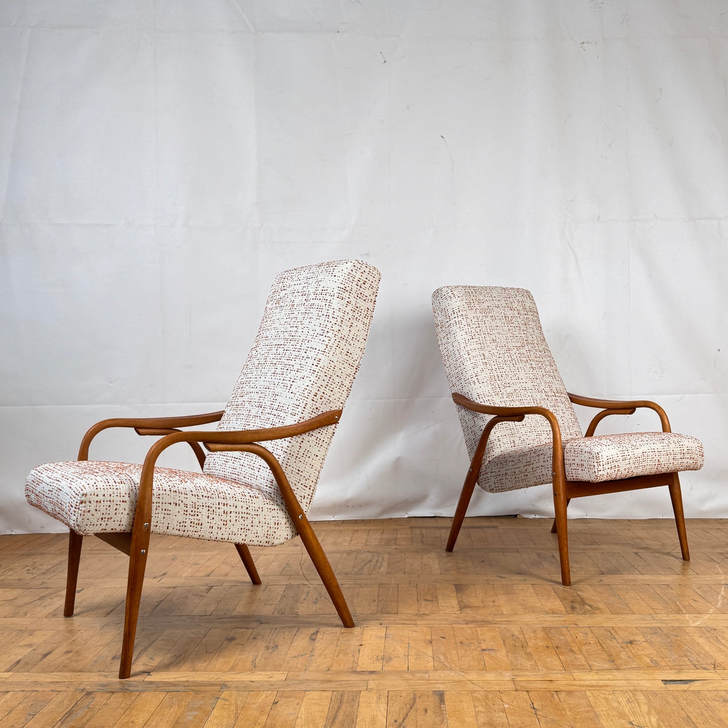 Pair of Antonin Suman armchairs for TON 1960s