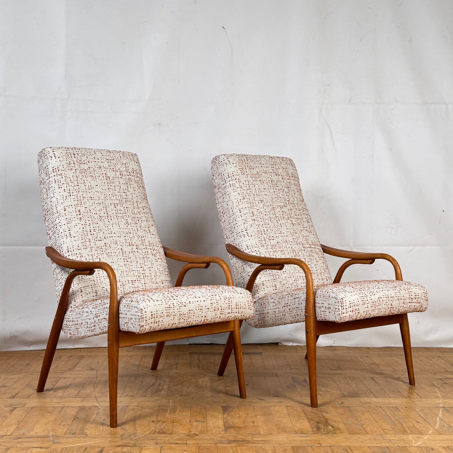 Pair of Antonin Suman armchairs for TON 1960s