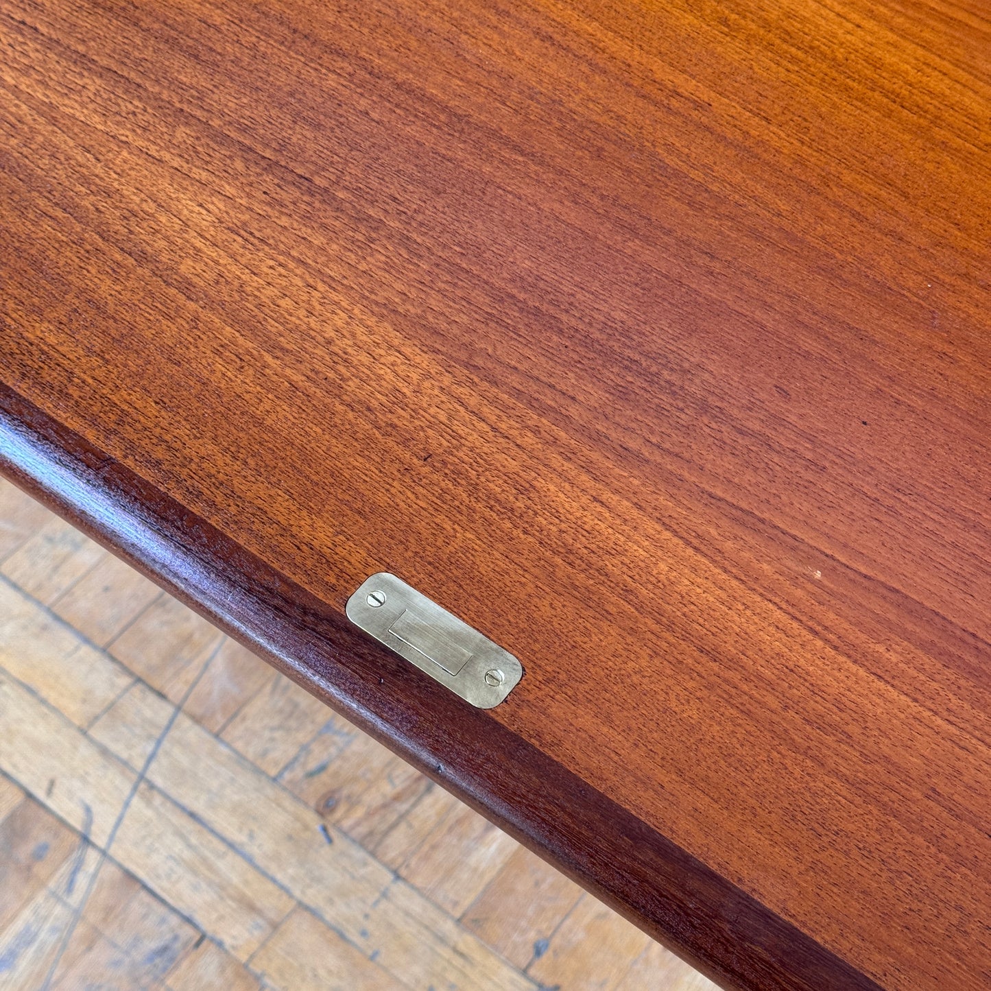 Mid Century Swedish Rolltop Teak Bureau by Egon Ostergaard for SMI 1960s