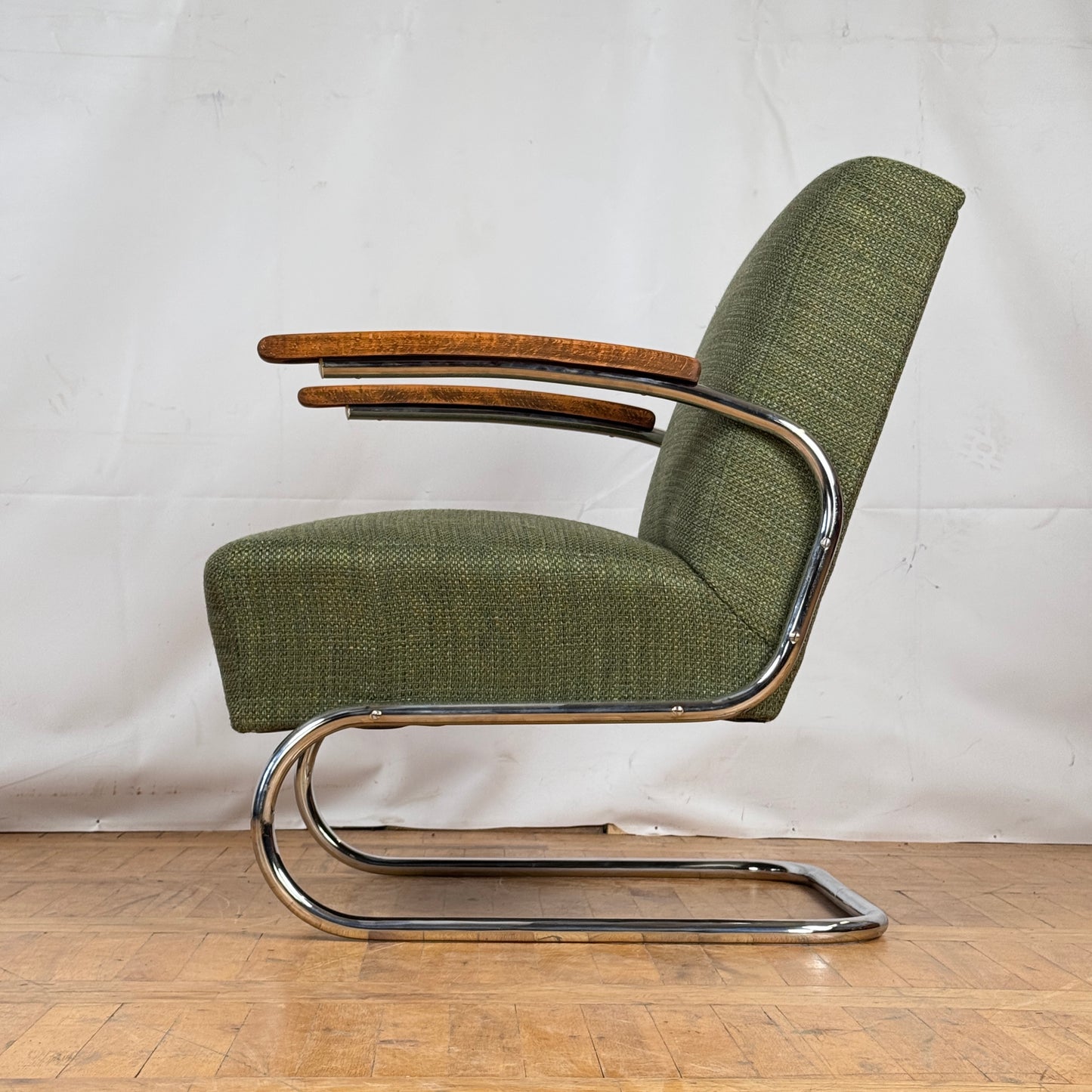 Set of two S411 Tubular Steel Armchairs by Willem Hendrik Gispen for Thonet 1930s