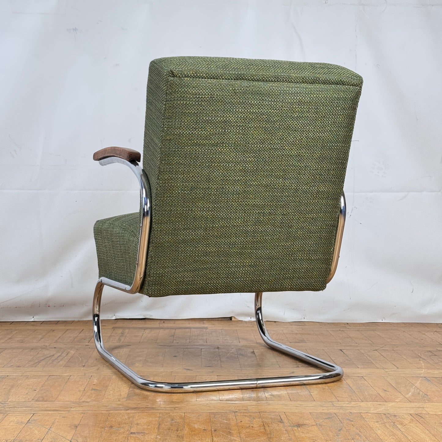 Set of two S411 Tubular Steel Armchairs by Willem Hendrik Gispen for Thonet 1930s