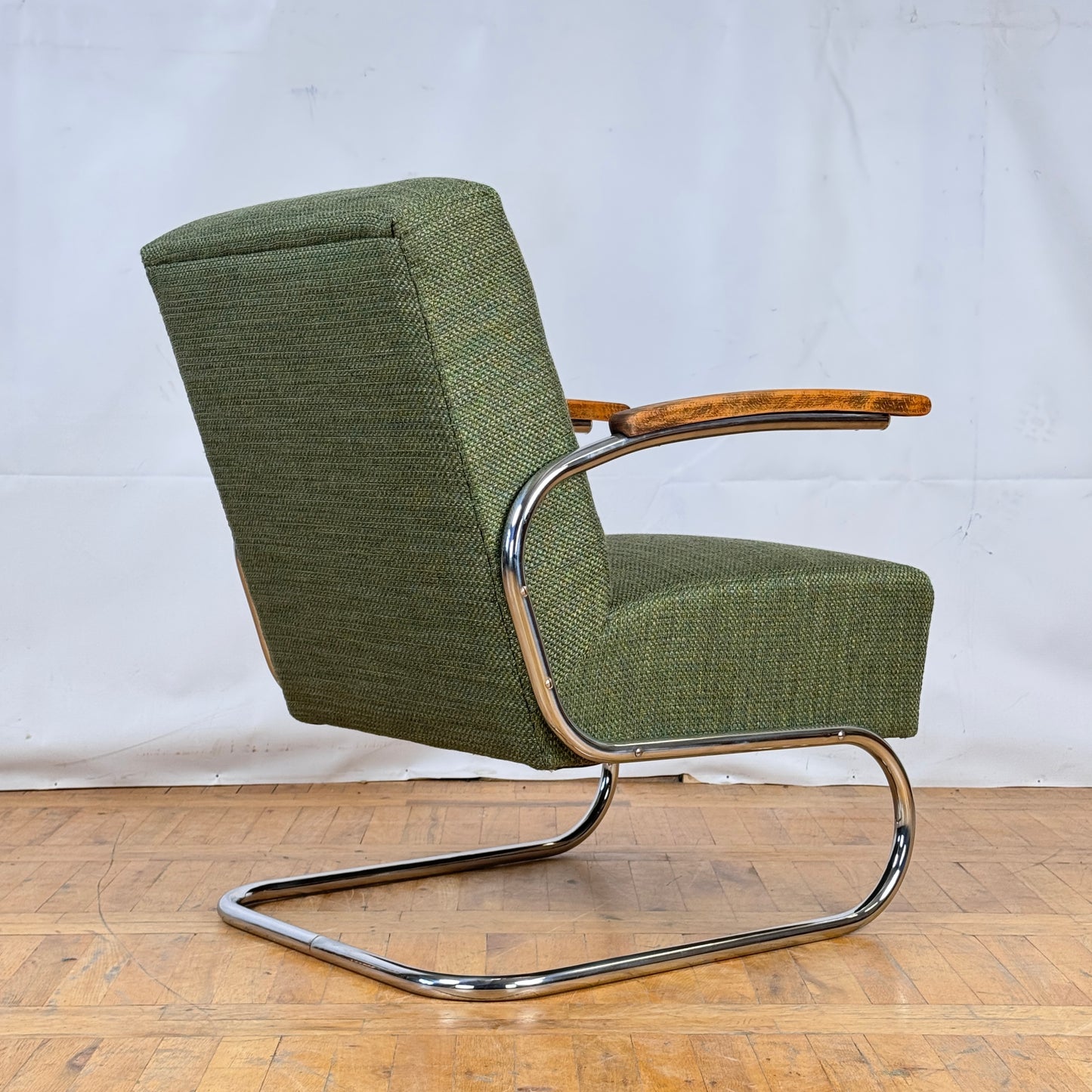 Set of two S411 Tubular Steel Armchairs by Willem Hendrik Gispen for Thonet 1930s