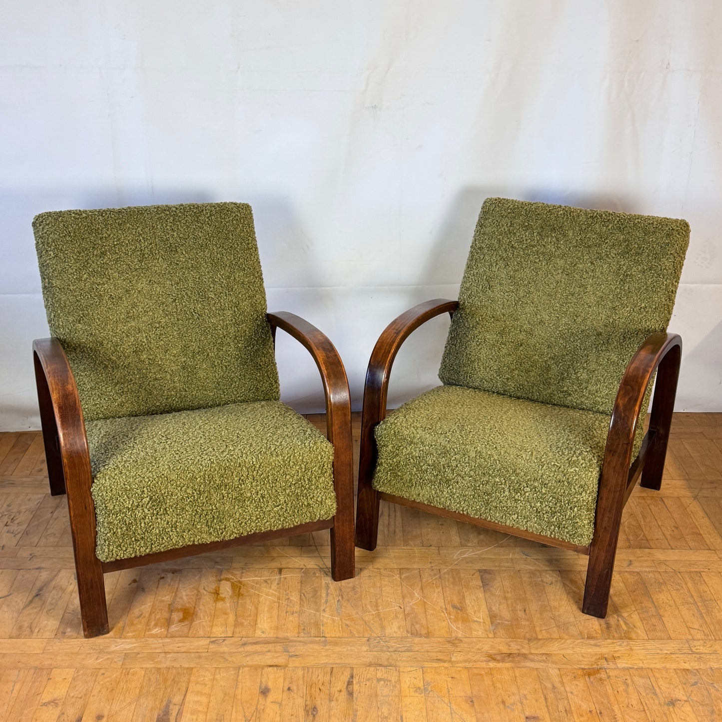 Pair of Hungarian art deco armchairs 1930s