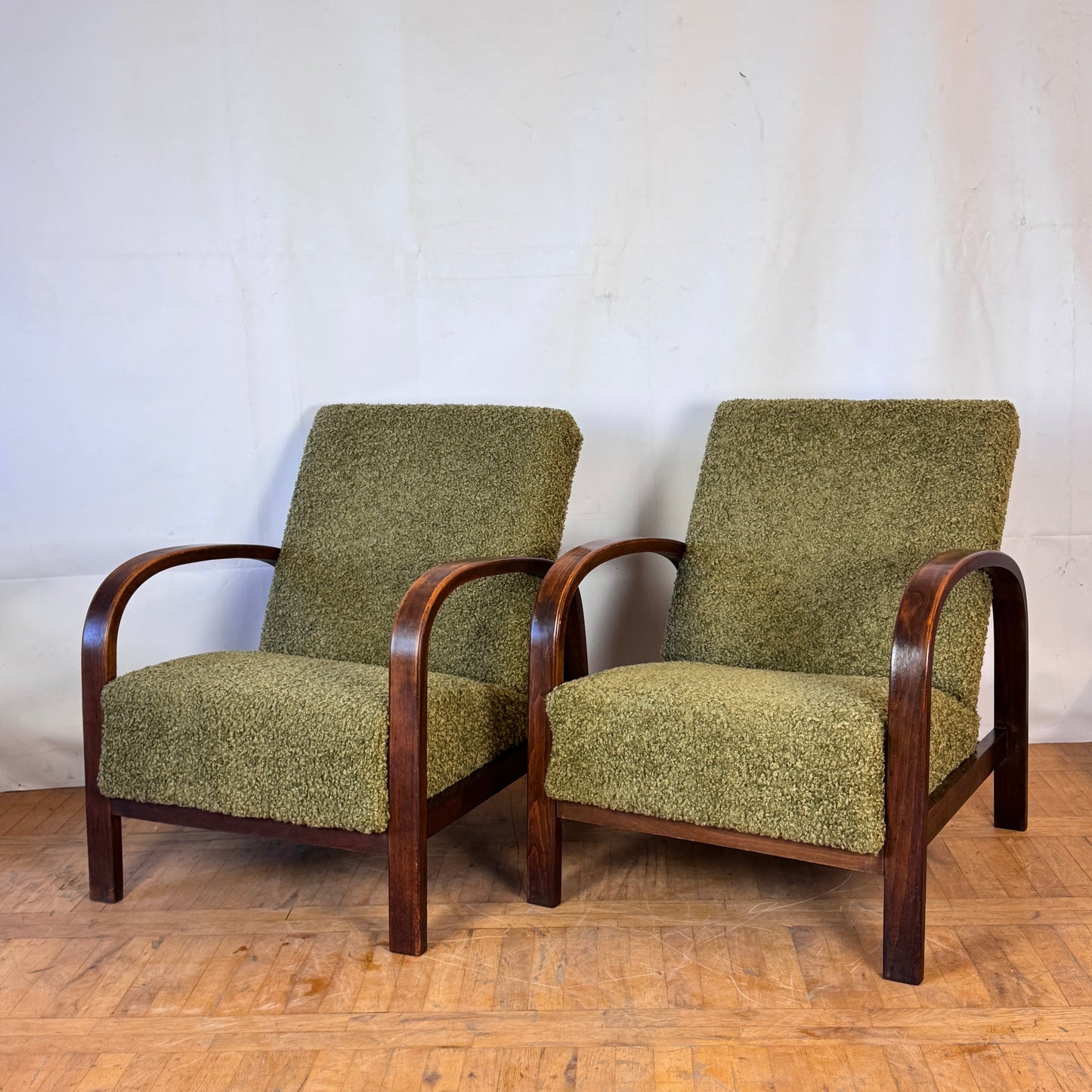 Pair of Hungarian art deco armchairs 1930s