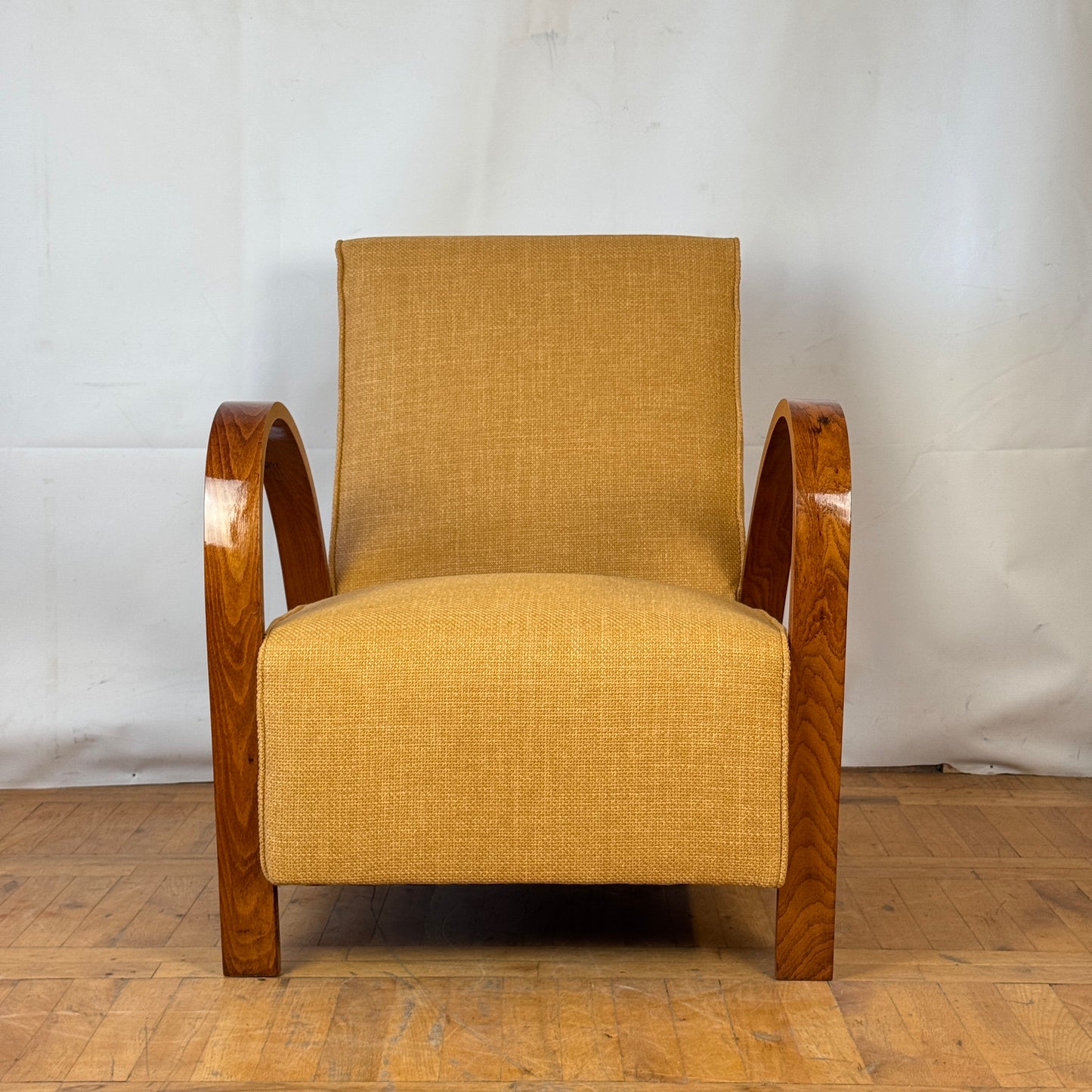 Fully restored French art deco armchair 1960s
