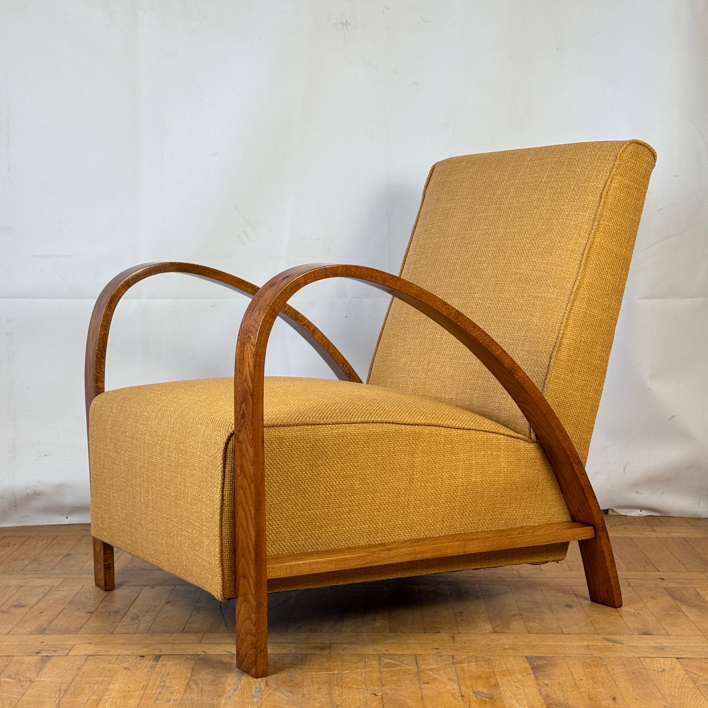 Fully restored French art deco armchair 1960s