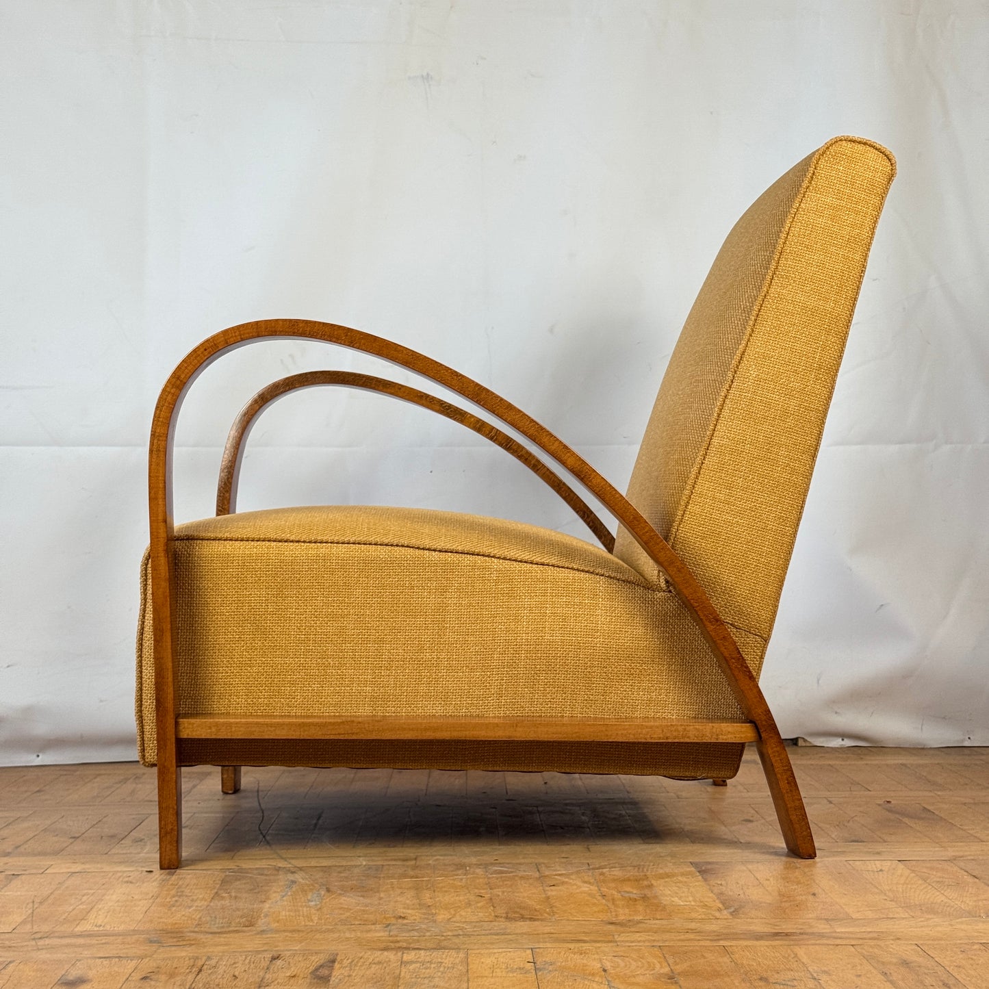 Fully restored French art deco armchair 1960s