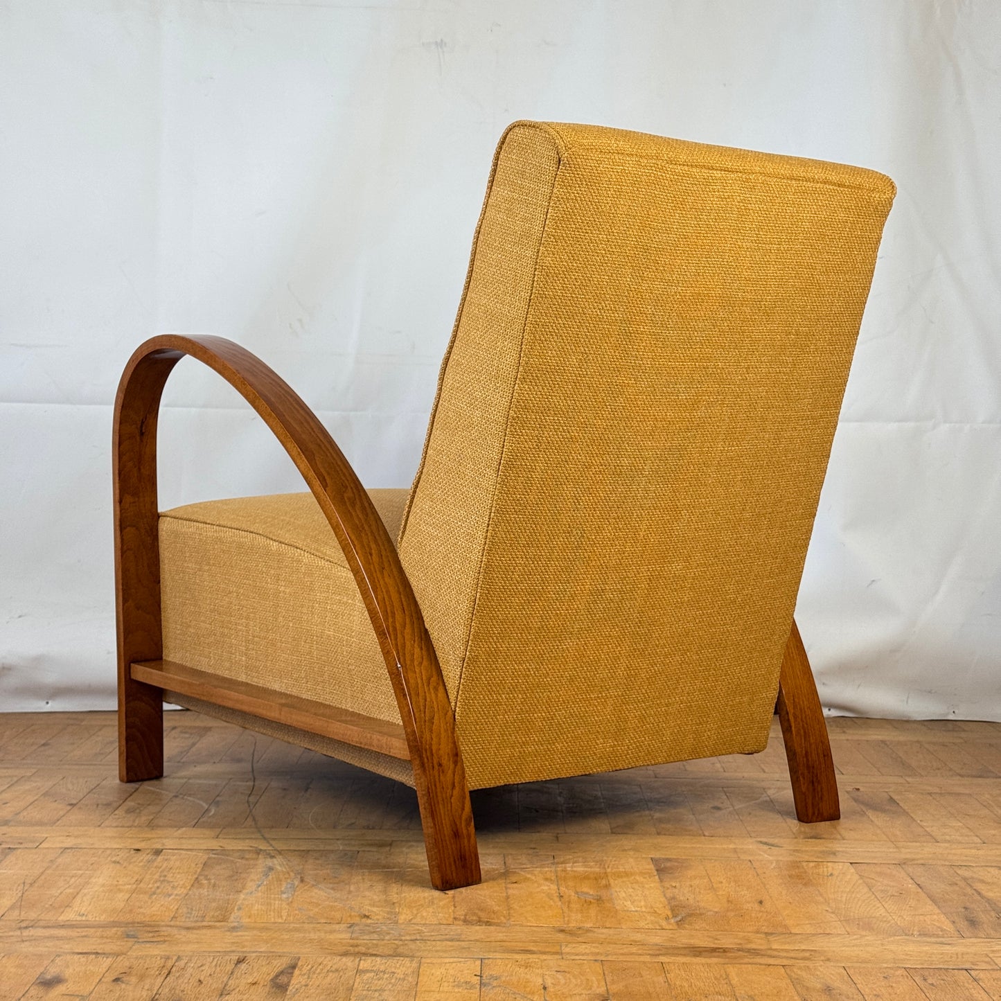 Fully restored French art deco armchair 1960s