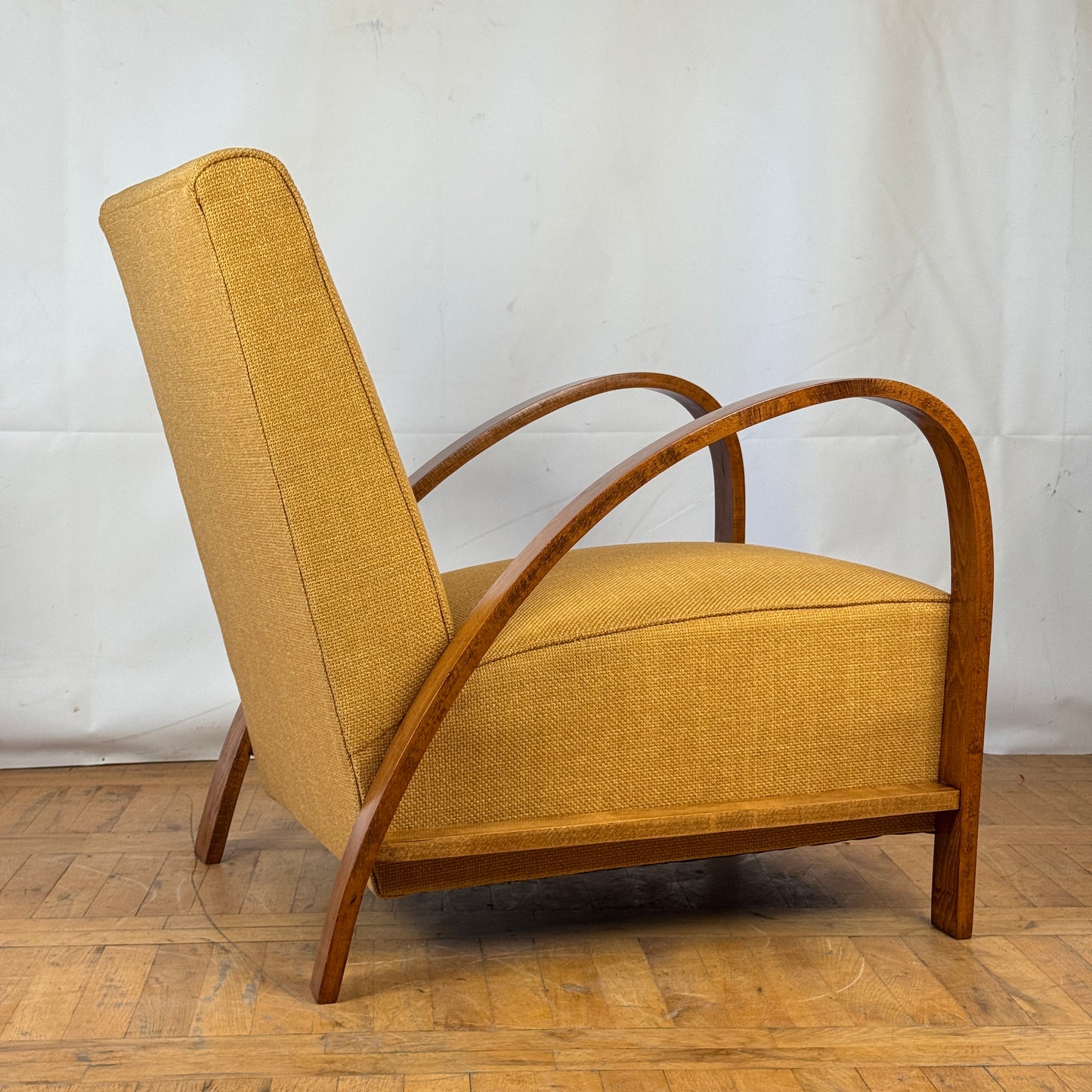 Fully restored French art deco armchair 1960s