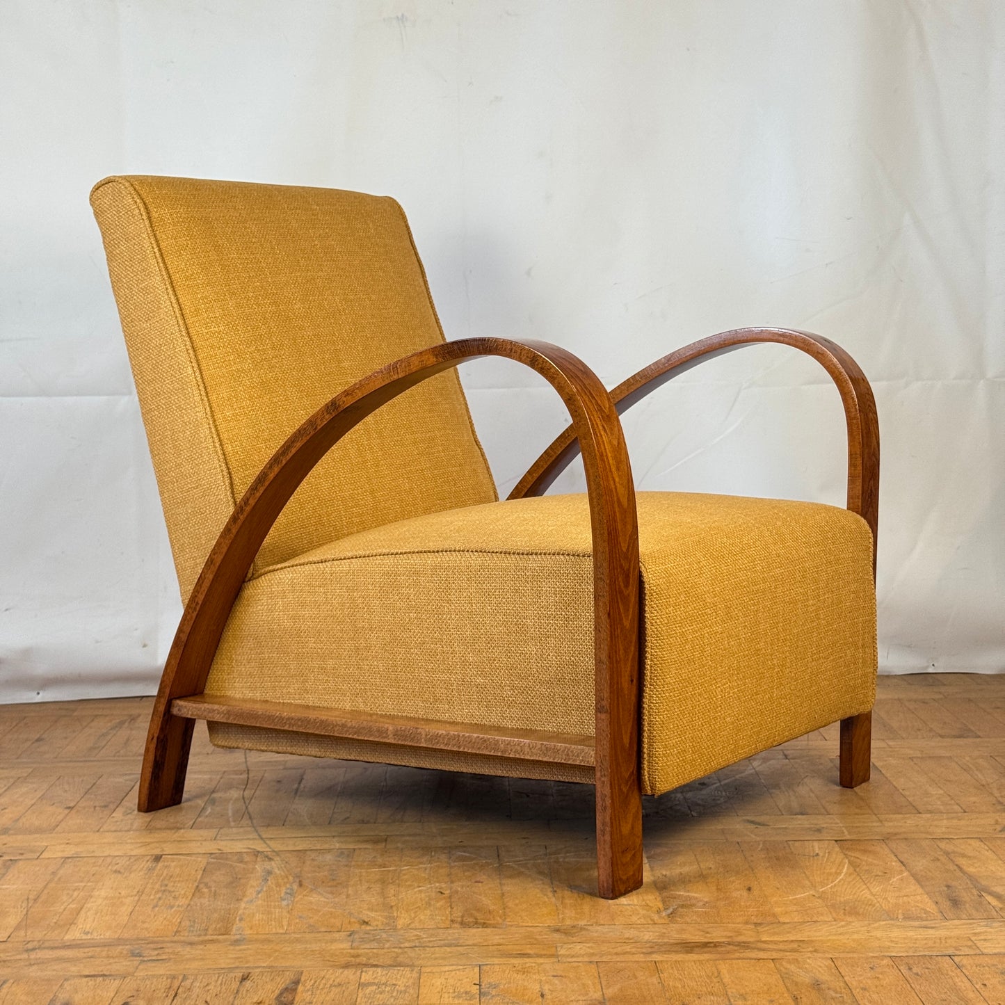 Fully restored French art deco armchair 1960s