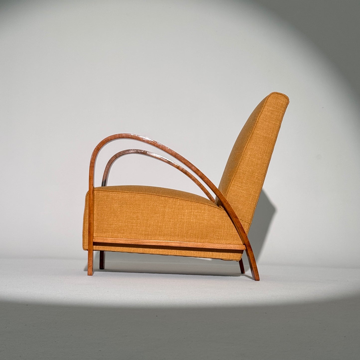 Fully restored French art deco armchair 1960s