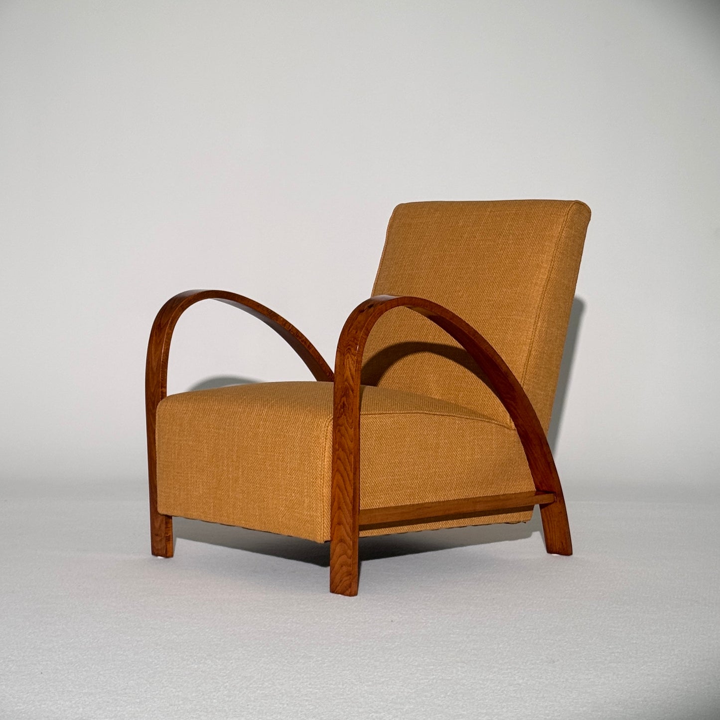 Fully restored French art deco armchair 1960s