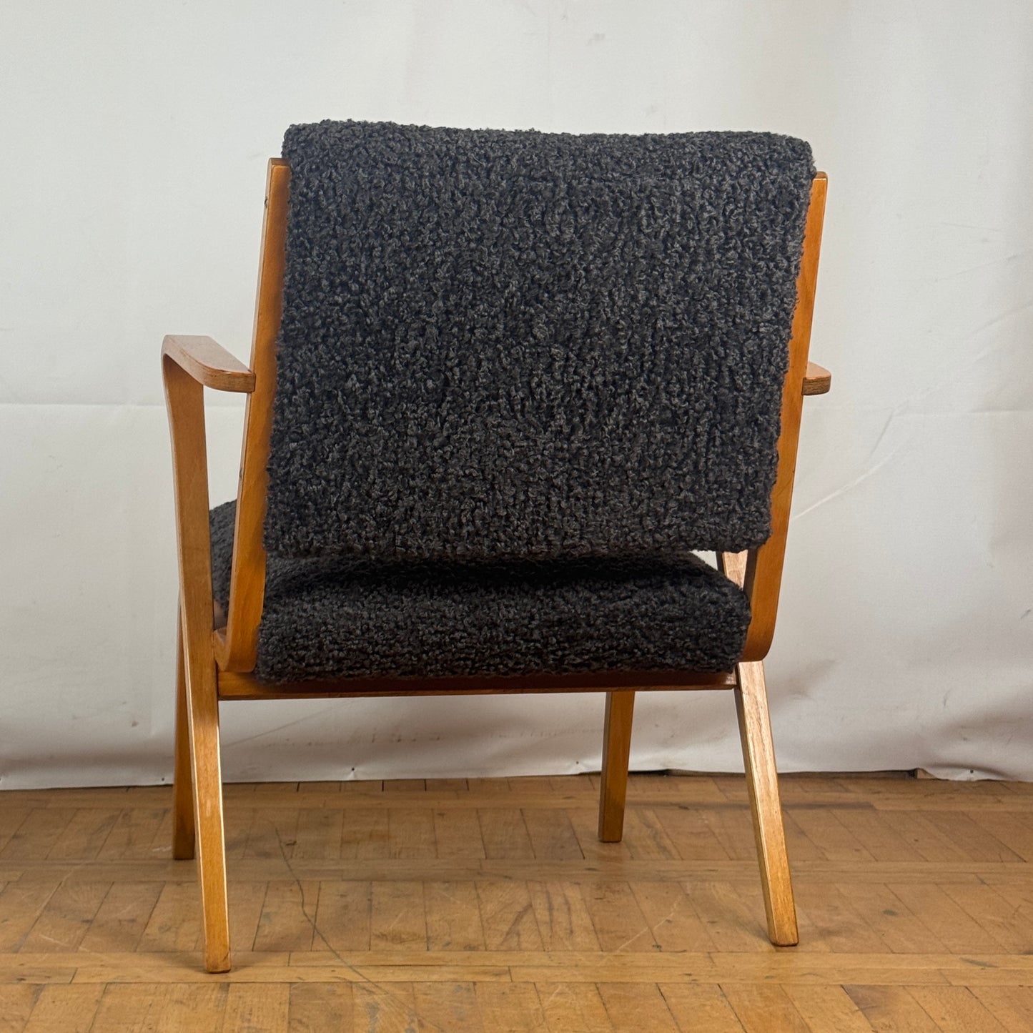 Refurbished DDR easy chair designed by Selman Selmanagić in 1958