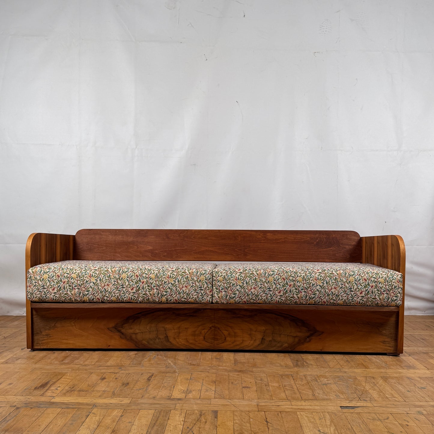 Art Deco Sofa by Jindřich Halabala for UP Závody Fully Refurbished, 1950s — Vintage Czech Design