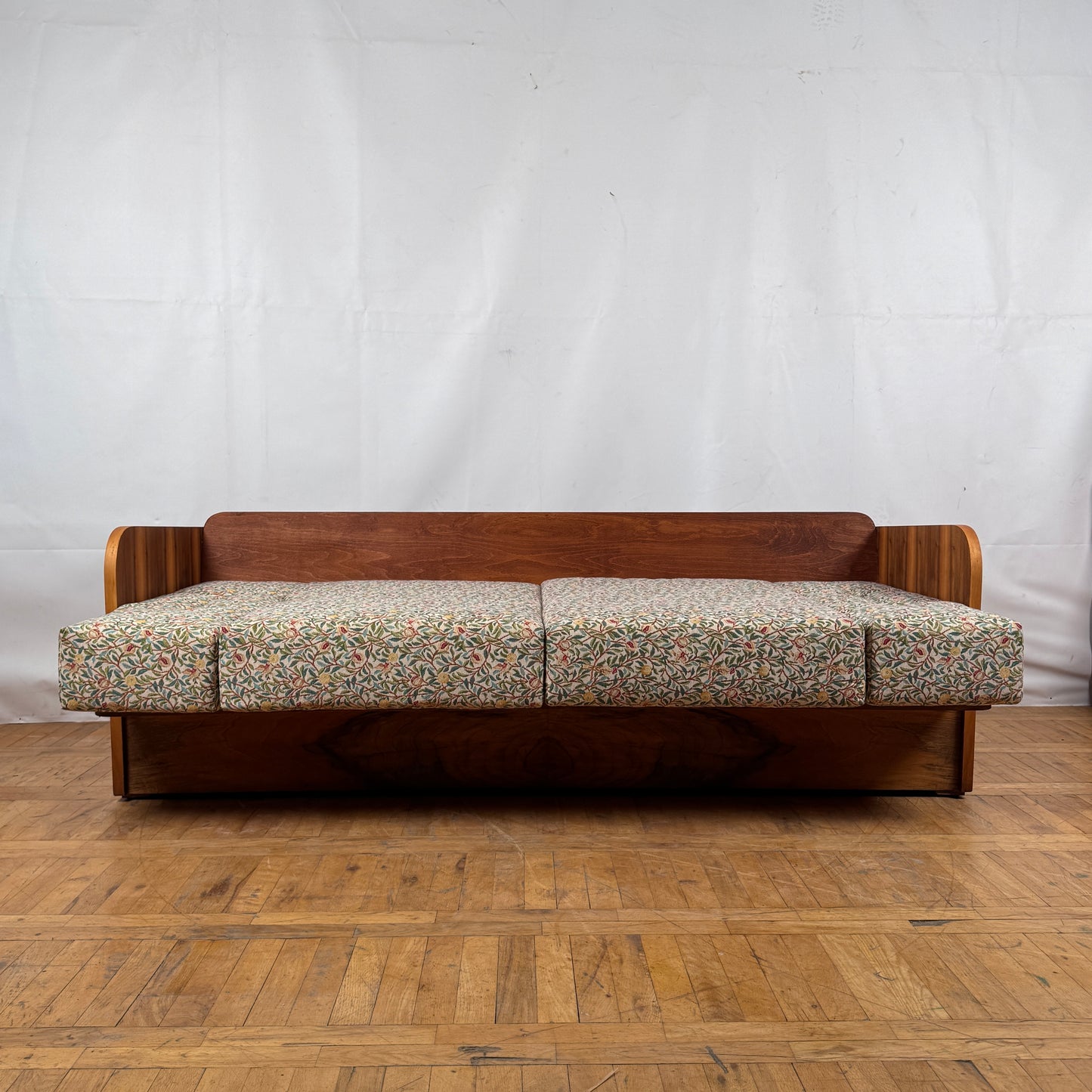Art Deco Sofa by Jindřich Halabala for UP Závody Fully Refurbished, 1950s — Vintage Czech Design