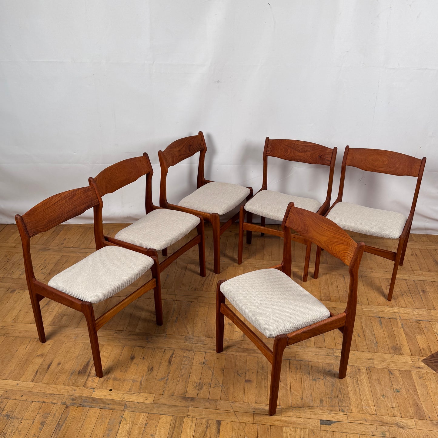 Set of 6 Danish Erik Buch Teak Dining Chairs for O.D. Møbler, 1960s — Mid-Century Modern