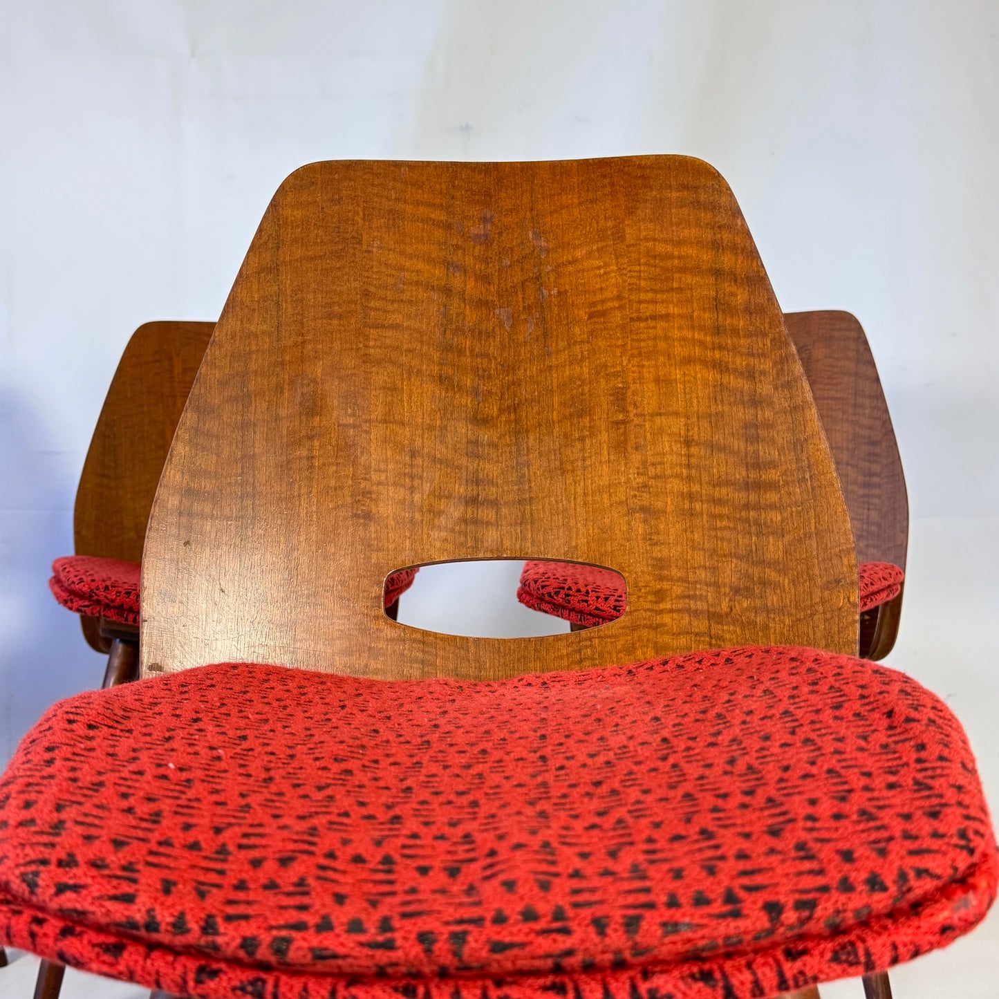 Set of 4 Retro Tatra Nábytok Dining Chairs, 1960s — Czechoslovakian Mid-Century Design