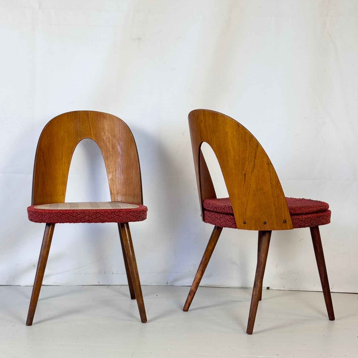 Set of 4 Antonín Šuman Dining Chairs for Tatra Nábytok, 1960s — Vintage Czechoslovakian Design (Needs Refurbishment)