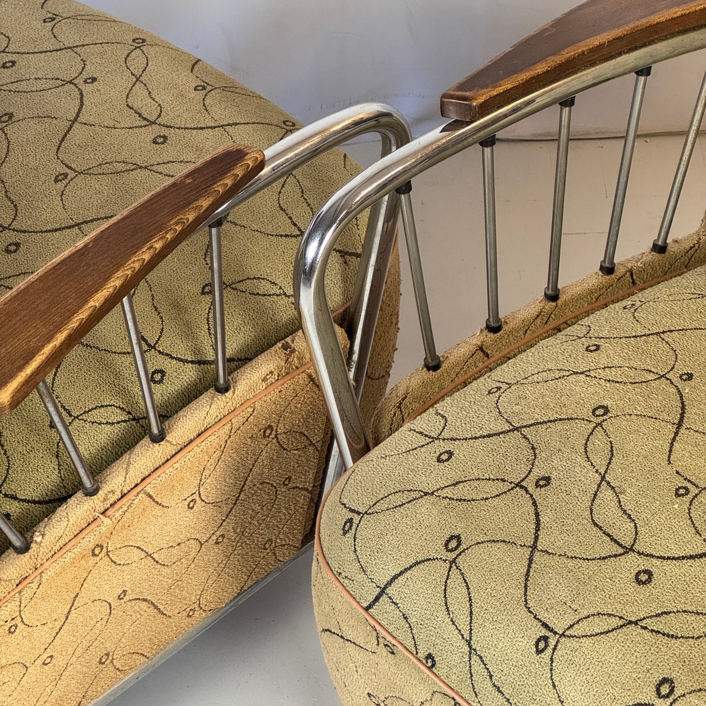 József Peresztegi Tubular Armchair, 1960s — Rare Hungarian Mid-Century Design