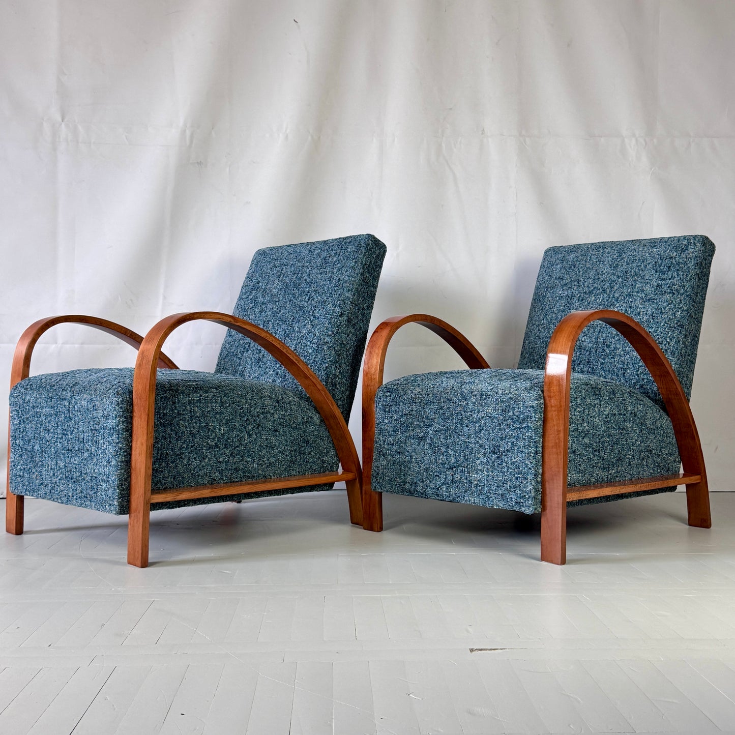 Pair of French Art-Deco Armchairs, 1960s