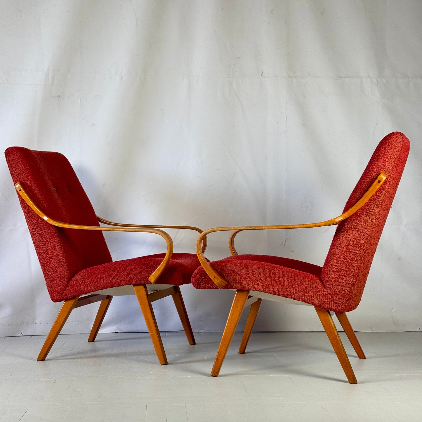Jaroslav Šmídek Vintage Design Armchairs, 1960s