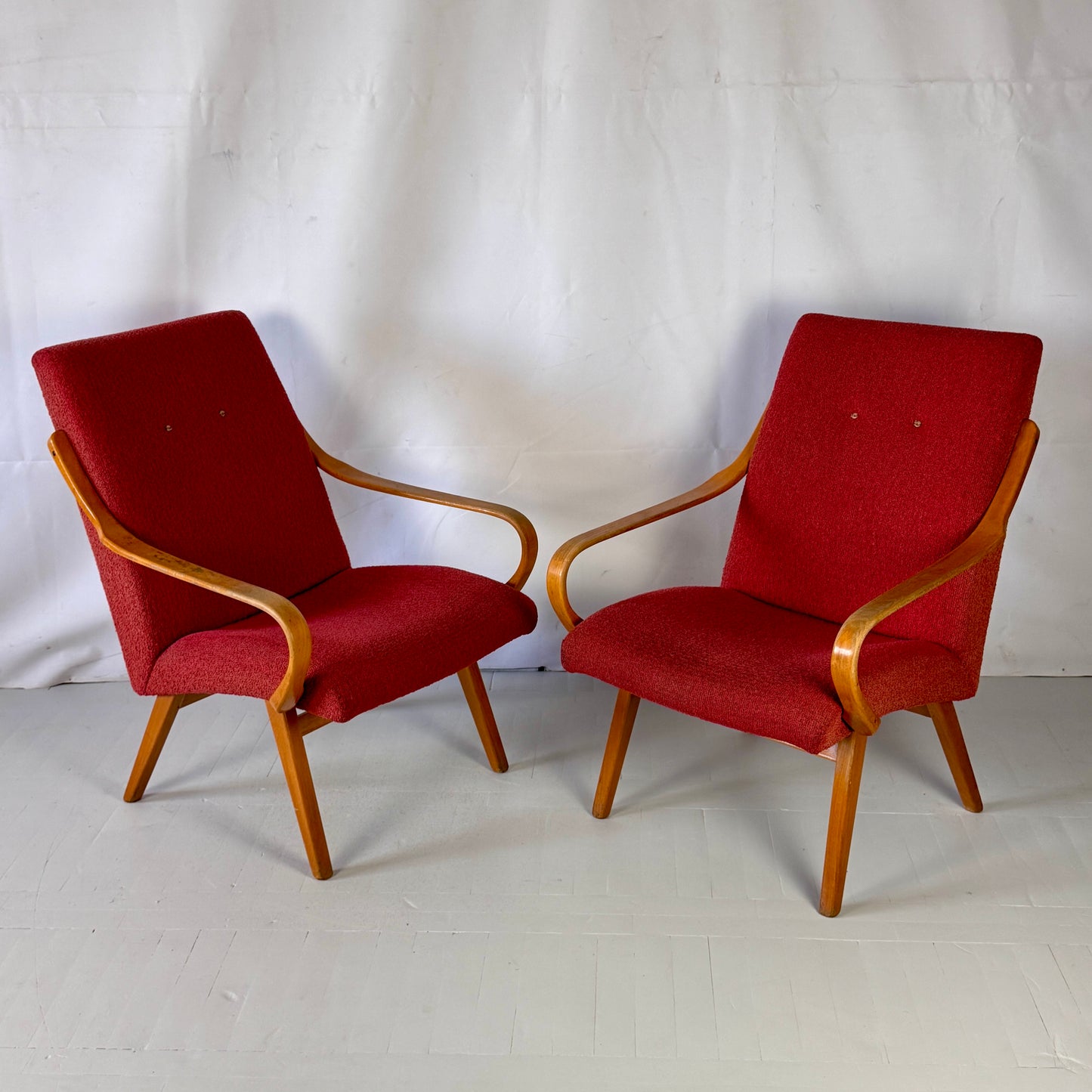 Jaroslav Šmídek Vintage Design Armchairs, 1960s